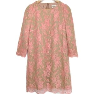 NWT Whistles Whimsical Dainty Floral Lace Wool Blend Dress Size 6